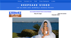 Desktop Screenshot of keepsakevideo.com