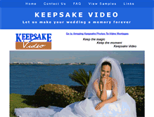 Tablet Screenshot of keepsakevideo.com